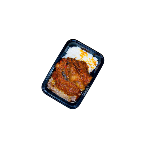 Egbo + Ewa + Pepper Sauce + Peppered Panla Kika + Peppered Ponmo + Peppered Beef