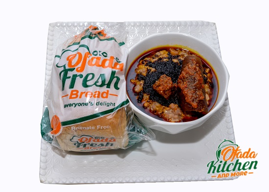 Ewa Aganyin & Aganyin Sauce, Bread, Peppered Beef, Peppered Ponmo