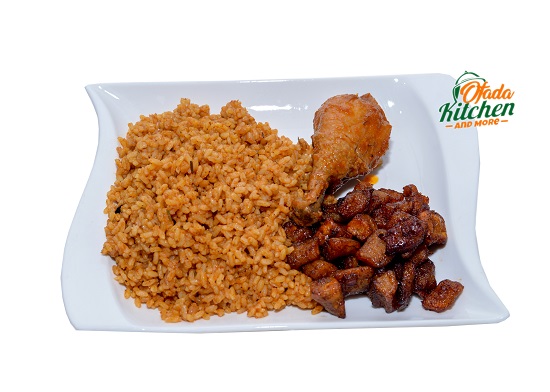 Jollof Rice & Chicken with Plantain