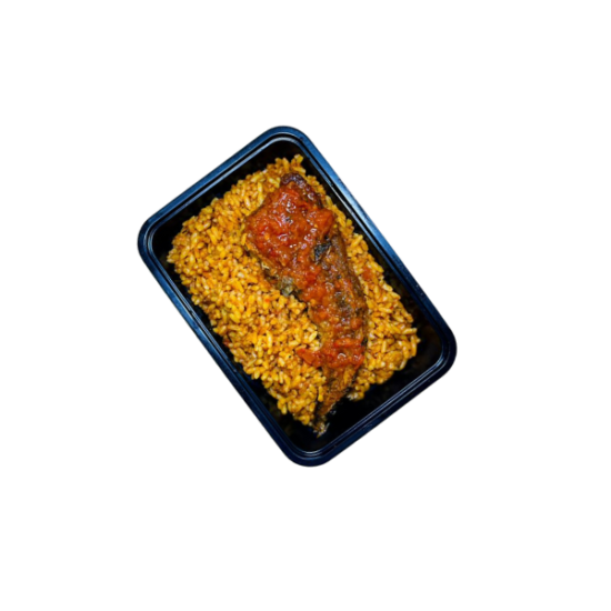 Jollof Rice + Peppered Fish