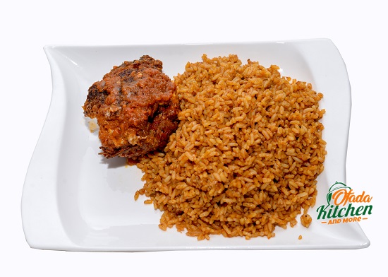 Jollof Rice and Peppered Fish