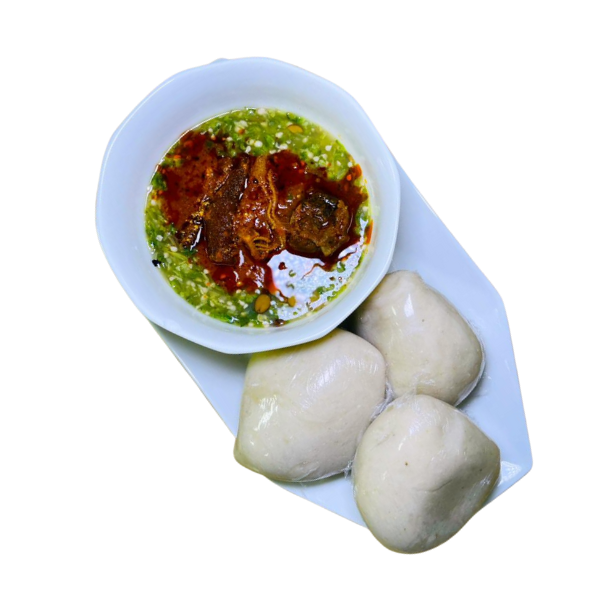 Semo + Okra + Stewed Beef + Stewed Assorted + Stewed Ponmo